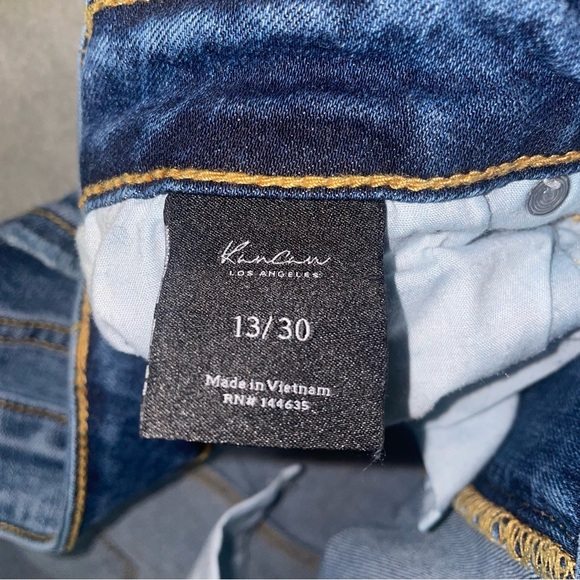 KanCan Ankle Cropped Distressed Hem Jeans Size 13/30 - Picture 7 of 11